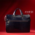 کیف اداری چرم طبیعی مدل آناویز چرم (کروکو) - Image 2