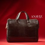 کیف اداری چرم طبیعی مدل آناویز چرم (کروکو) - Image 11