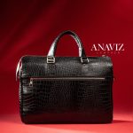 کیف اداری چرم طبیعی مدل آناویز چرم (کروکو) - Image 9