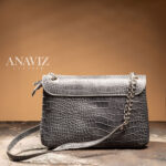 کیف زنانه چرم طبیعی مدل آناویز چرم(کروکو) - Image 11